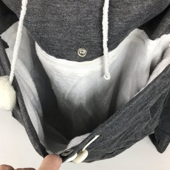 Fur Baby Hoodie Sz Med Removable Pouch Liner - Picture 4 of 7